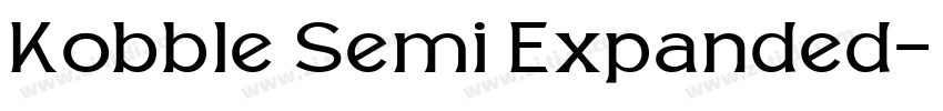 Kobble Semi Expanded字体转换